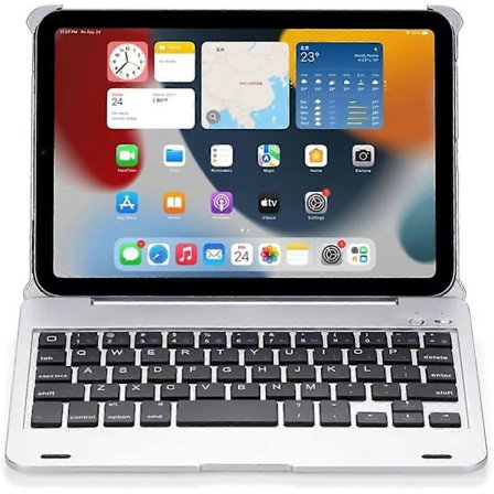 Tangentbordsfodral för Ipad Mini 6 2021 8,3 tum 6:e generationen, Trådlöst Bluetooth-bakgrundsbelyst tangentbord, Lättviktigt hårt fodral, Slim Folio 
