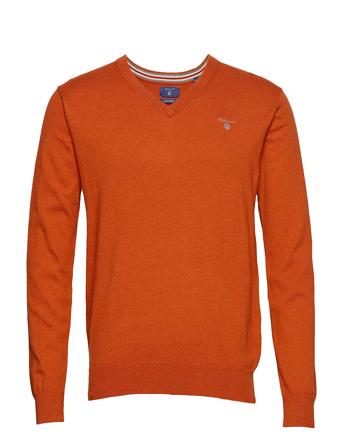Cotton Wool V-Neck Strikkegenser V-krage Oransje GANT*Betinget Tilbud