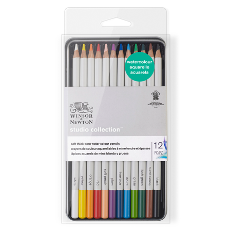 Winsor & Newton Studio Collection Akvarellblyanter 12-sett