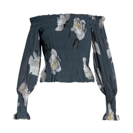 AllSaints ‘Lara’ floral top Blå, Dame