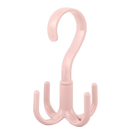 Roterande krok med 4 klor, multifunktionell svängbar bälteshängare med 360 graders rotation och viktig garderobsförvaring för bälten, slipsar, 