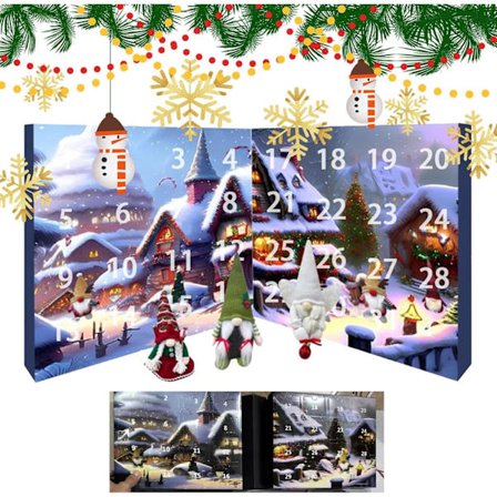 Julekalender 2024 med nisser, Julekalender 2024, 24-dages julekalender med samleobjekter af nissefigurer