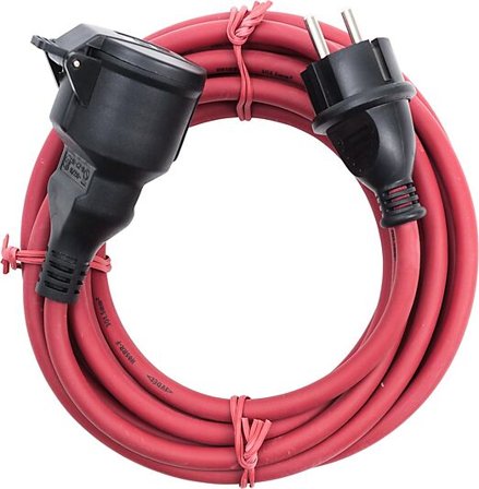 GELIA Skjøteledning i gummi med lokk 3G1,5 25m