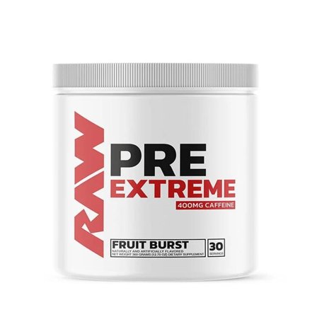 Raw Nutrition RAW Pre Extreme Fruit Burst 30 Servings, Kosttillskott, Prestationshöjare & PWO, Pre-Workout (PWO)