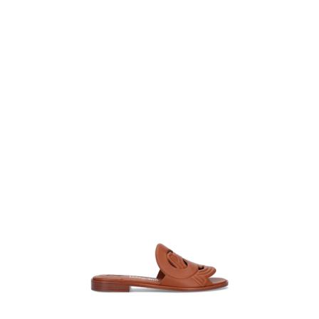 Salvatore Ferragamo, Sliders Bruin, Dames, Maat:35 EU