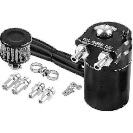 Auto Olieopsamlingstank Kande Universal Auto L Lagertank Med Luftfilter Baffled, 300 Ml (sort)1372