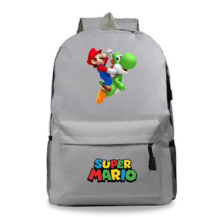 Super Mario Ryggsäck Anime Cartoon Game Bag
