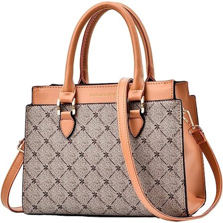 Handväska dam Designer Top Handle Bag Crossbody Bag (grå)