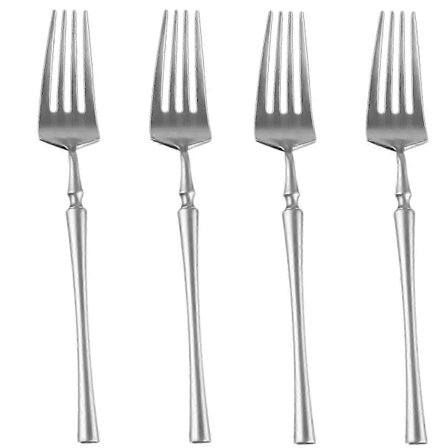 2025 4-pack Mattsilver Gafflar för Hemmakök 19,8 cm