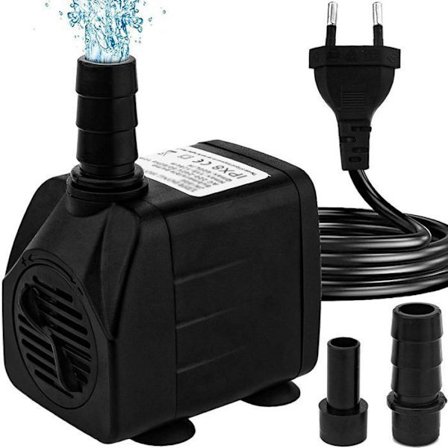 Mini Vattenpump (10W), fontänpump med 1,5 m strömkabel, för akvarium, damm, fontän, statyer