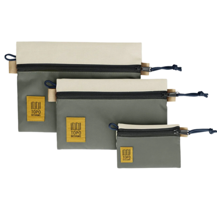 Topo Designs Accessory Bag Bundle Bone White/Beetle