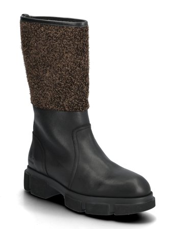 Cph563 Leather Mix Teddy Black/Brown Black Copenhagen Studios