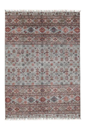 Tappeto Shabargan 167X235 Marrone/Grigio Scuro (Lana, Afghanistan)