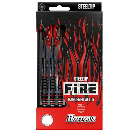 Harrows Fire 2024 Alloy Dartpilar (3-pack) Storlek: One Size Röd/Svart