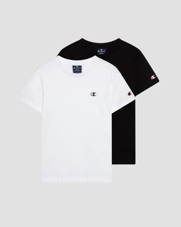 Champion 2 pack SS Tee Weiß T-Shirts Jungen - Kidsbrandstore
