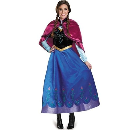 Voksen Prinsesse Anna Kostume Eventyrlig Cosplay Maskeraddrægt_c-L