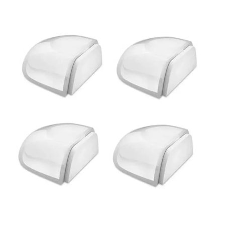 4 stk. Gulv Dør Stopper Ingen Boring Dusjdør Stopper Selvklebende Dør Stopper Veggbeskyttere Akryl Dør Stopper Gulv B