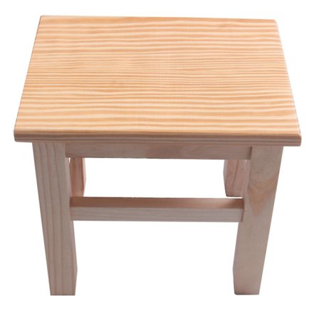 Multifunktionel skammel i massivt træ til børn og voksne - til entre, stue og hjem