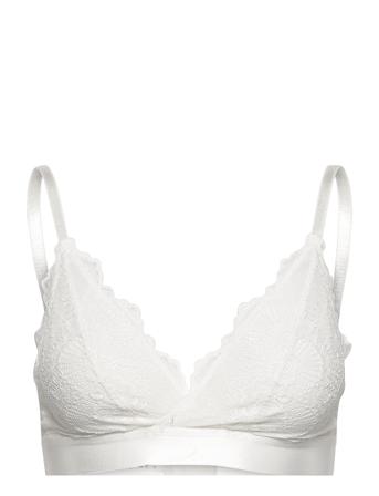 Blanche Lined Bralette Lingerie Bras & Tops Soft Bras Triangle Bras Valkoinen Understatement Underwear