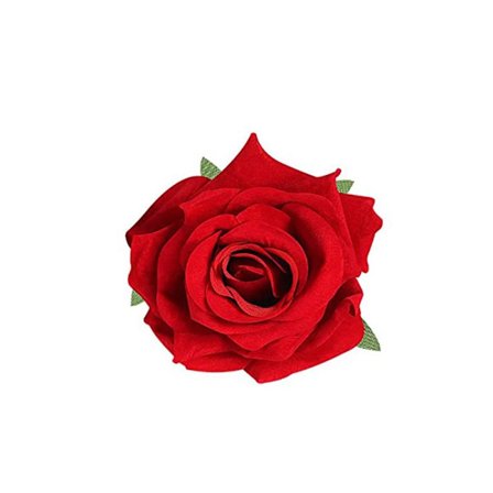 Rose Hair Clip Flower Hairpin PUNAINEN