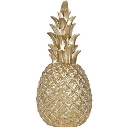 Nordisk stil Moderne Ananas Ornament Gull 15x7cm