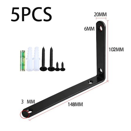 5-delad set (svart, ca 148*102*20mm) hopfällbart bordsstativ Tria