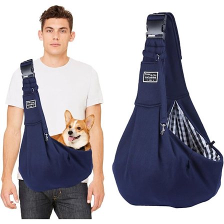 Justerbar Rutet Bæresele til Små Hunde & Katte – Passer til Kæledyr op til 7 kg