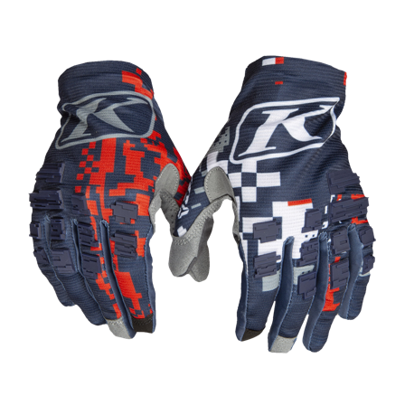 Guanti Cross Bambino Klim XC Lite Digital Chaos Rossi L