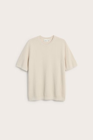 Kappahl | Sweter z cienkiej dzianiny, z krótkimi rękawami | Jasnobeżowy