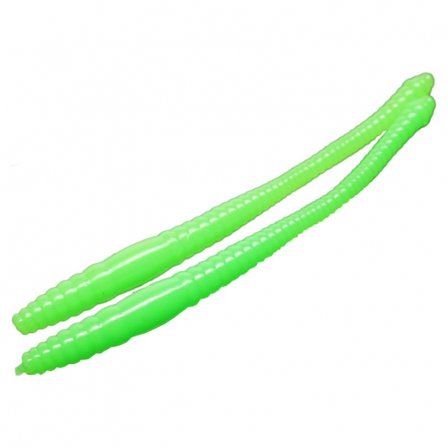 Libra Lures Dying Worm 70 Krill (15-pack) - Hot Green