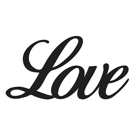 Skärmatta 7,5 x 4 cm - Kärlek