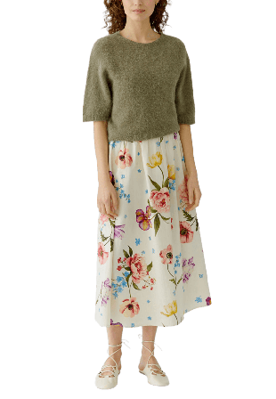 Oui Skirt Kjolar Dam Beige 42