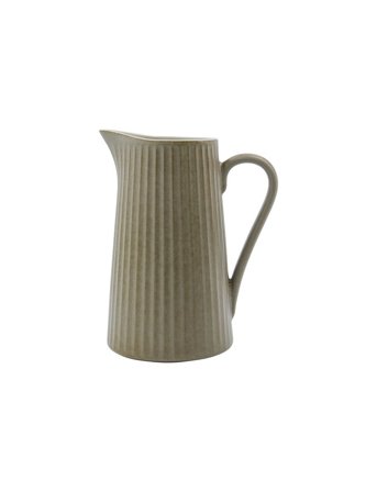 house doctor | Jug, Hdpleat, Grey/Brown | 17X12X21CM