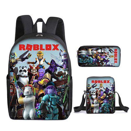 Nytt tegneserie Roblox grunnskole og ungdomsskole skolesekk tredelt sett