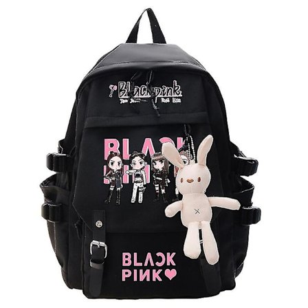 Blackpink Reppu kannettavan tietokoneen laukku Koululaukku Kirjalaukku