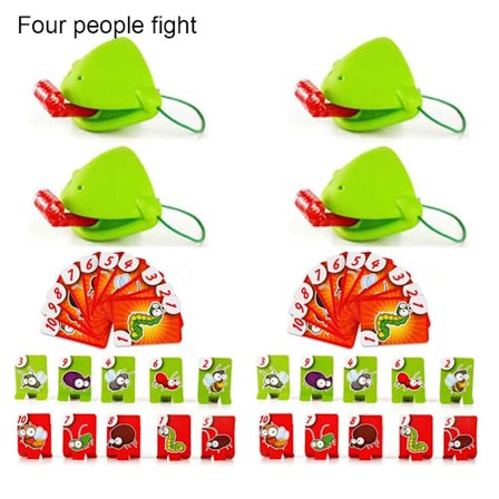 Mordely Groda Tongue Leksaker Lizard Tongue Brädspel FYRA PERSONER KÄMP