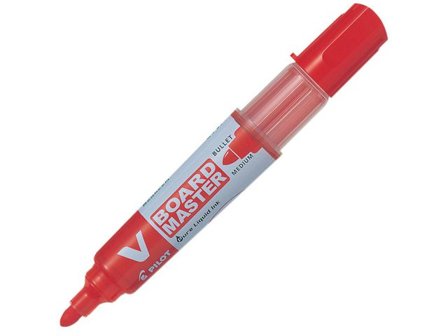 PILOT BEGREEN Whiteboardpenna Begreen V-Board Master, rund spets på 6,0 mm, röd - Lyreco - Kontorsmaterial - Pennor - Whiteboardpennor - Rund spets
