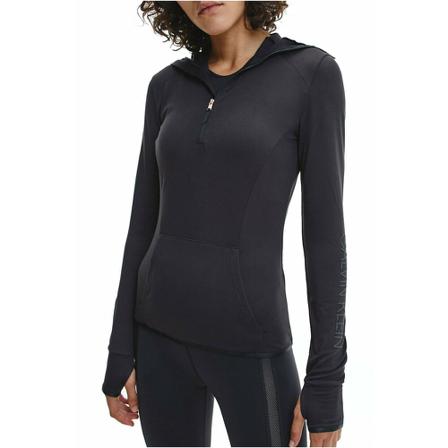 Calvin Klein, Long Sleeve Tops Czarny, Kobieta, Rozmiar: S