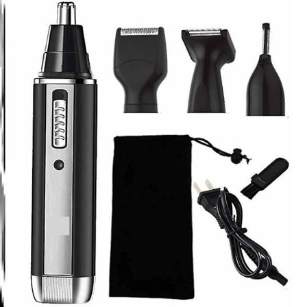Nenäkarvatrimmeri miehille, 4-in-1 USB-ladattava korva- ja nenäkarvatrimmeri