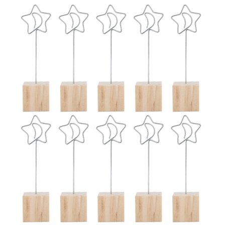 10 st Bordsnummerhållare Bred Användning Hållbar Ljus Färg Stabil Placeringskortshållare