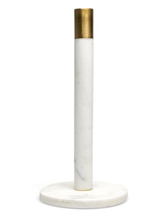 Bloomingville Emira Køkkenrulleholder, Hvid, Marmor - White - ONE SIZE