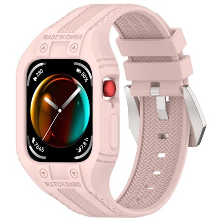 Ranneke Huawei Watch Fit 3/Fit 4 -kelloon Integroitu silikoniranneke (pinkki)