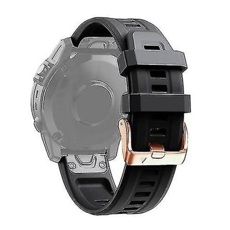 För Garmin Fenix ​​6s Pro 20mm Rose Gold Spänne Silikon Watch Band