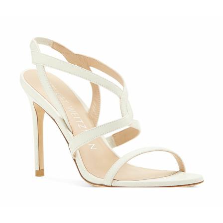 Stuart Weitzman, Sandals Wit, Dames, Maat:37 1/2 EU