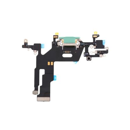Iphone 11 Laddkontakt Med Flex - Svart Grön