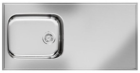 Purus Basic F PBF-1200 Diskbänk 1200x600x30 mm, vändbar, rostfri, Kök