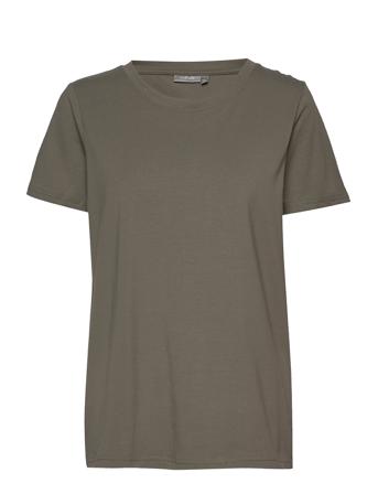 Zashoulder 1 T-Shirt T-shirt Top Grøn Fransa
