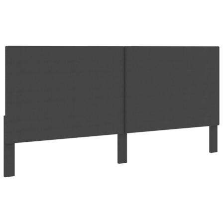 Vidaxl Huvudgavel Mörkgrå Tyg 200x200 Cm Grå