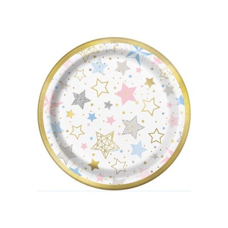 Baby Shower stjärna assietter 8-pack