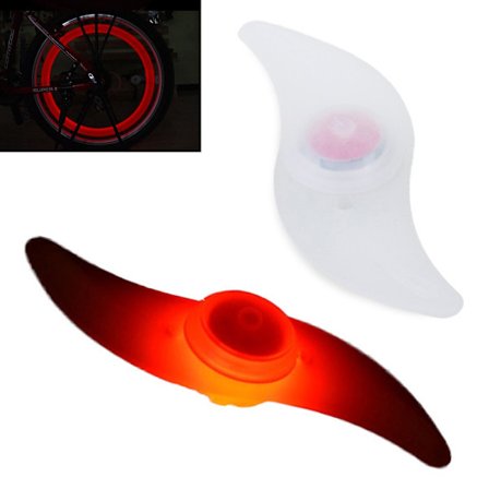 LED-lys til cykelhjul - Cykellampe rød